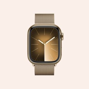 apple watch 9 staineless steel 41mm gold iconcept