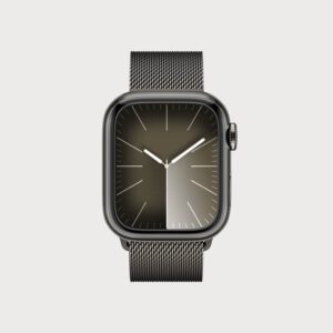 apple watch 9 staineless steel 41mm graphite iconcept