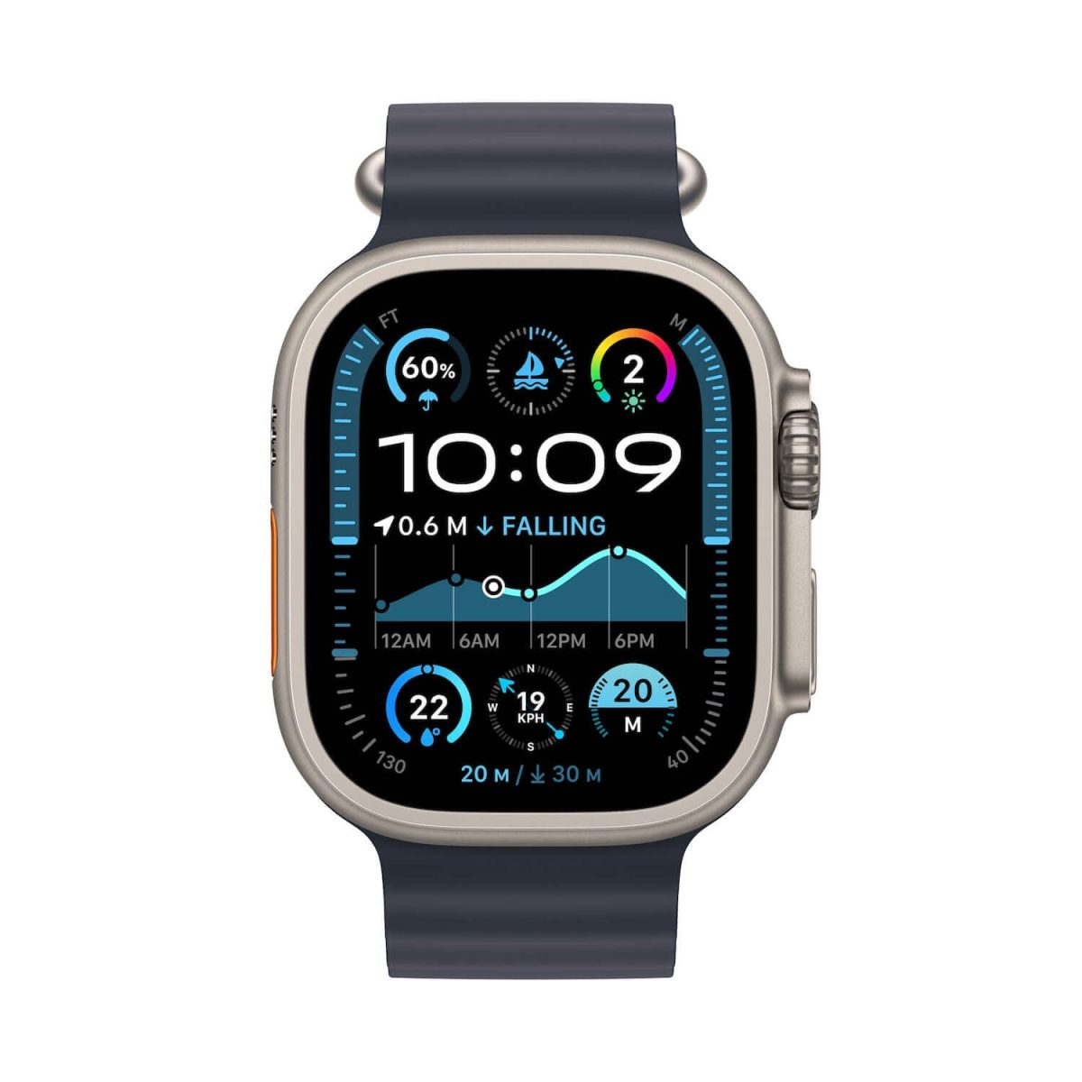 Apple Watch Ultra 2 with Ocean Band - Image 1